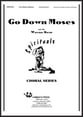 Go Down Moses Four-Part choral sheet music cover